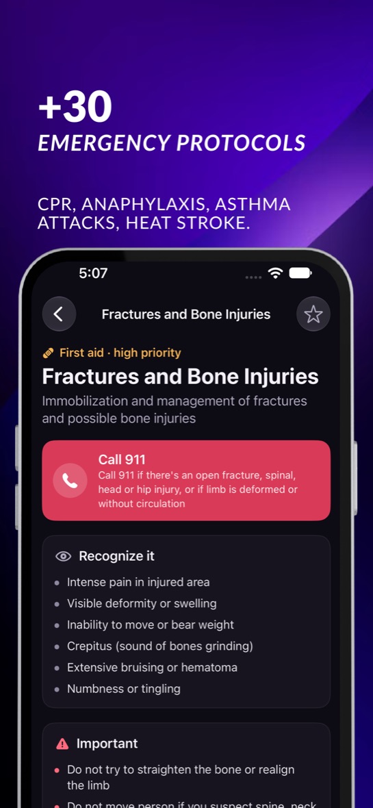 Emergency protocols in Vademys